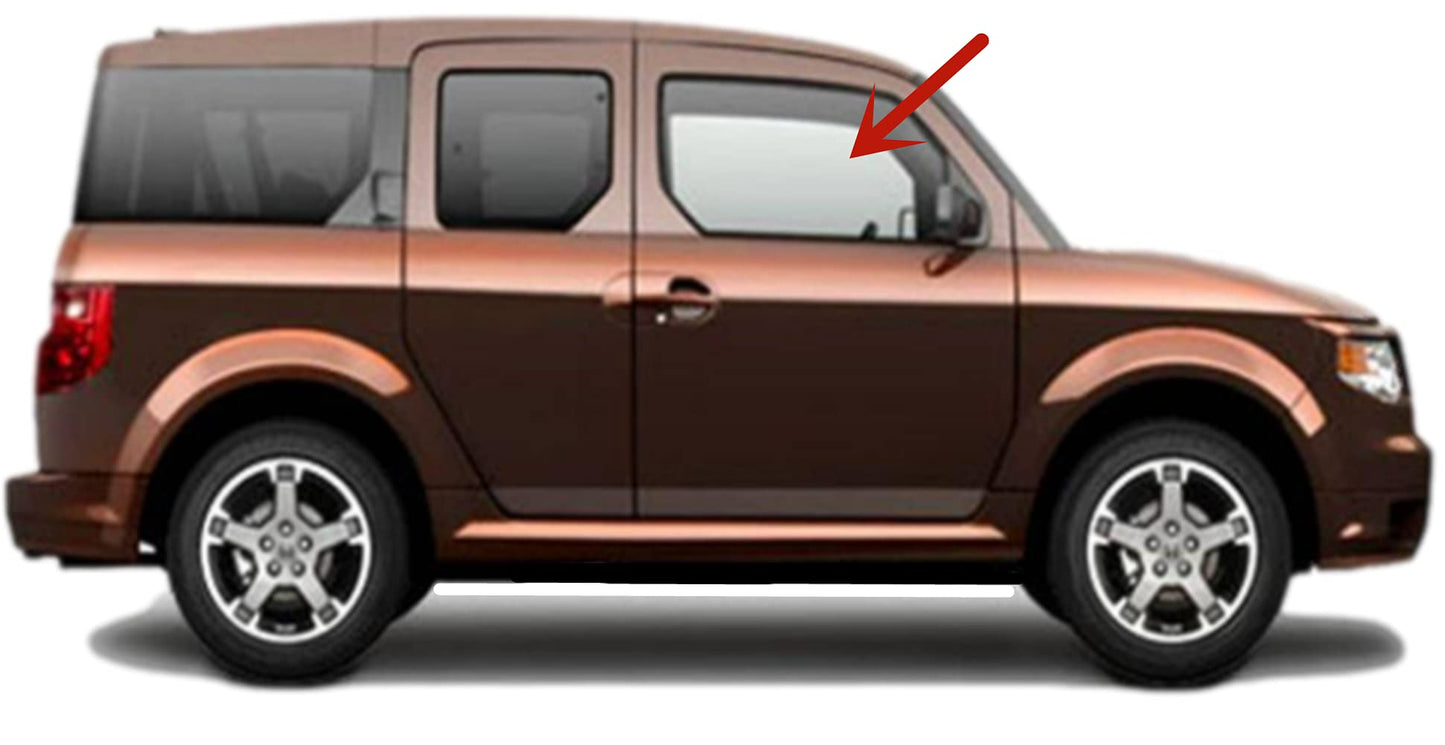 Passenger Right Side Front Door Window Door Glass Compatible with Honda Element 2003-2011 Models