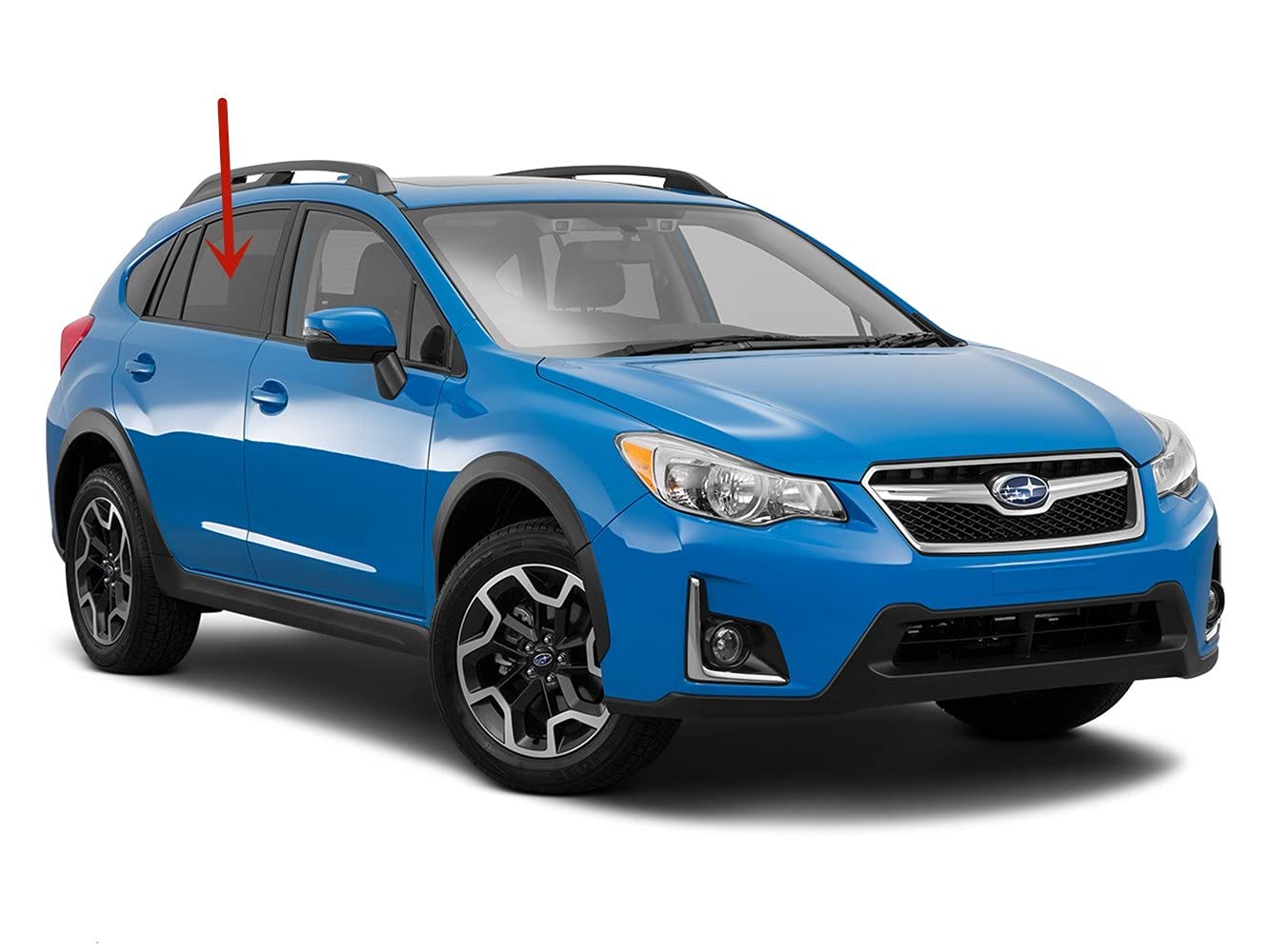 Passenger Right Side Rear Door Window Door Glass Compatible with Subaru XV Crosstrek 2013-2017 Models