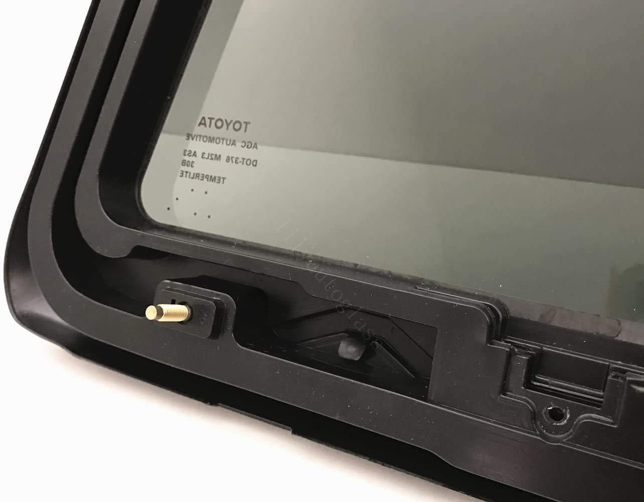 OE Sliding Back Window Glass W/ Center Complete Power Slider Compatible with Toyota Tacoma Pickup 2017-2023 Models