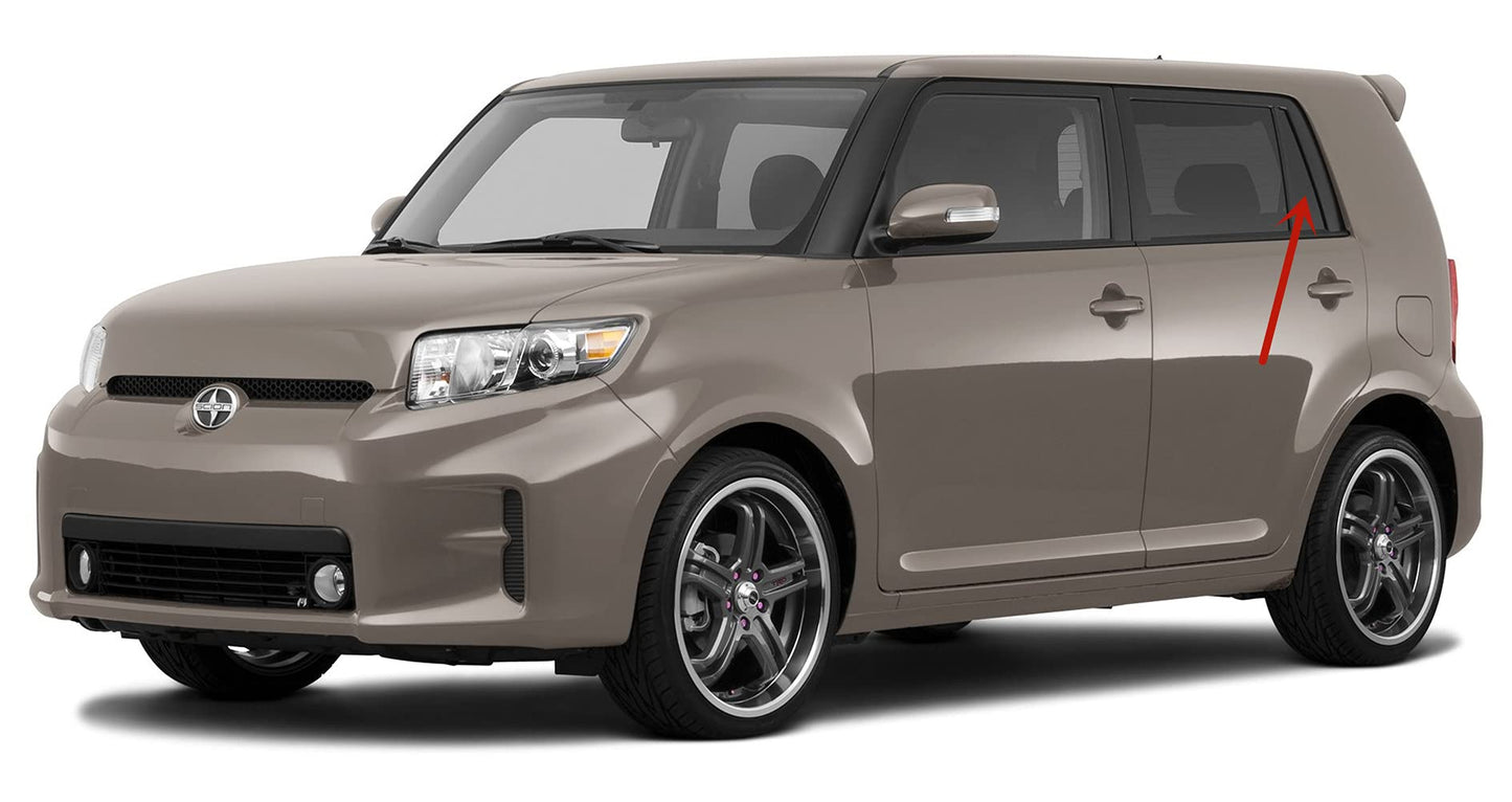 Driver Left Side Rear Vent Glass Vent Window Compatible with Scion XB 2008-2015 Models