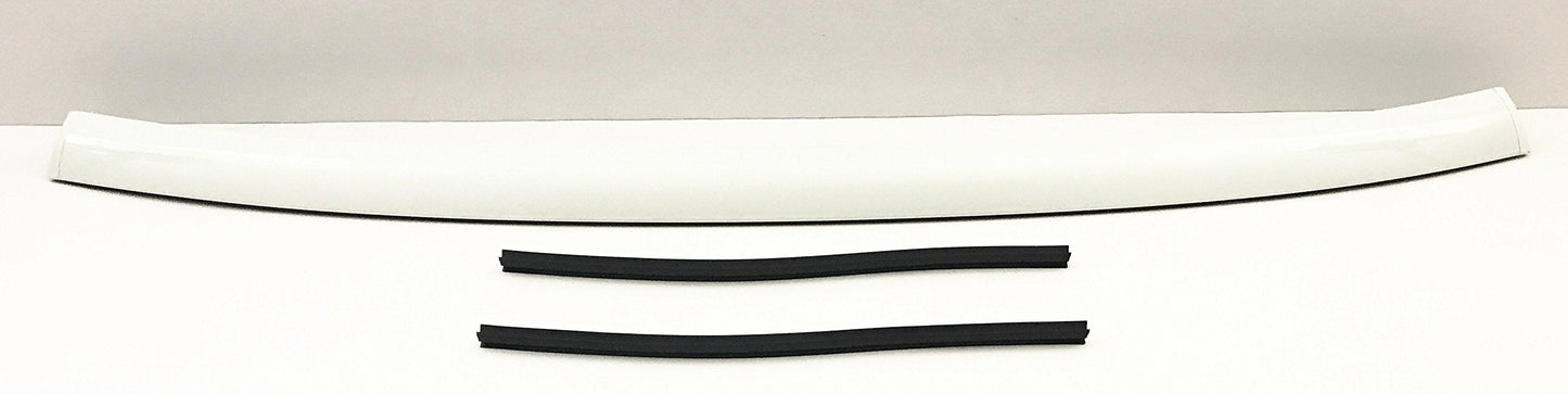Front Windshield Molding White Color Top Pillar With Side Molding Compatible with Toyota FJ Cruiser 2007-2014 Models