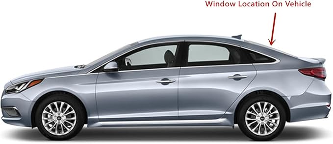 Heated Back Window Rear Glass With Antenna-Type Compatible with 2015-2019 Hyundai Sonata