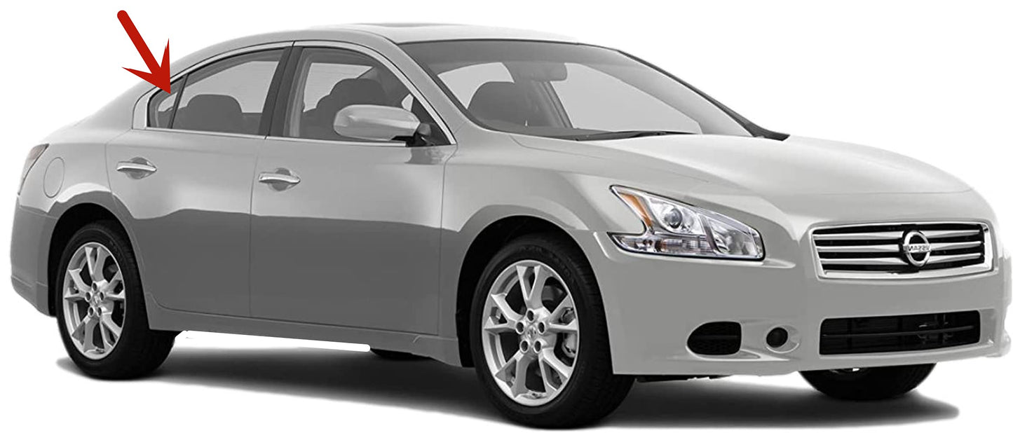 Passenger Right Side Vent Window Vent Glass Compatible with Nissan Maxima 4 Door Sedan 2009-2015 Models