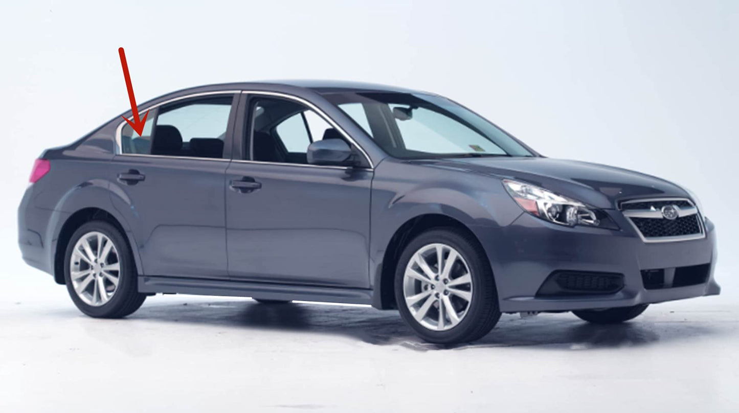 Passenger Right Side Rear Vent Window Vent Glass Compatible with Subaru Legacy 2010-2014 Models