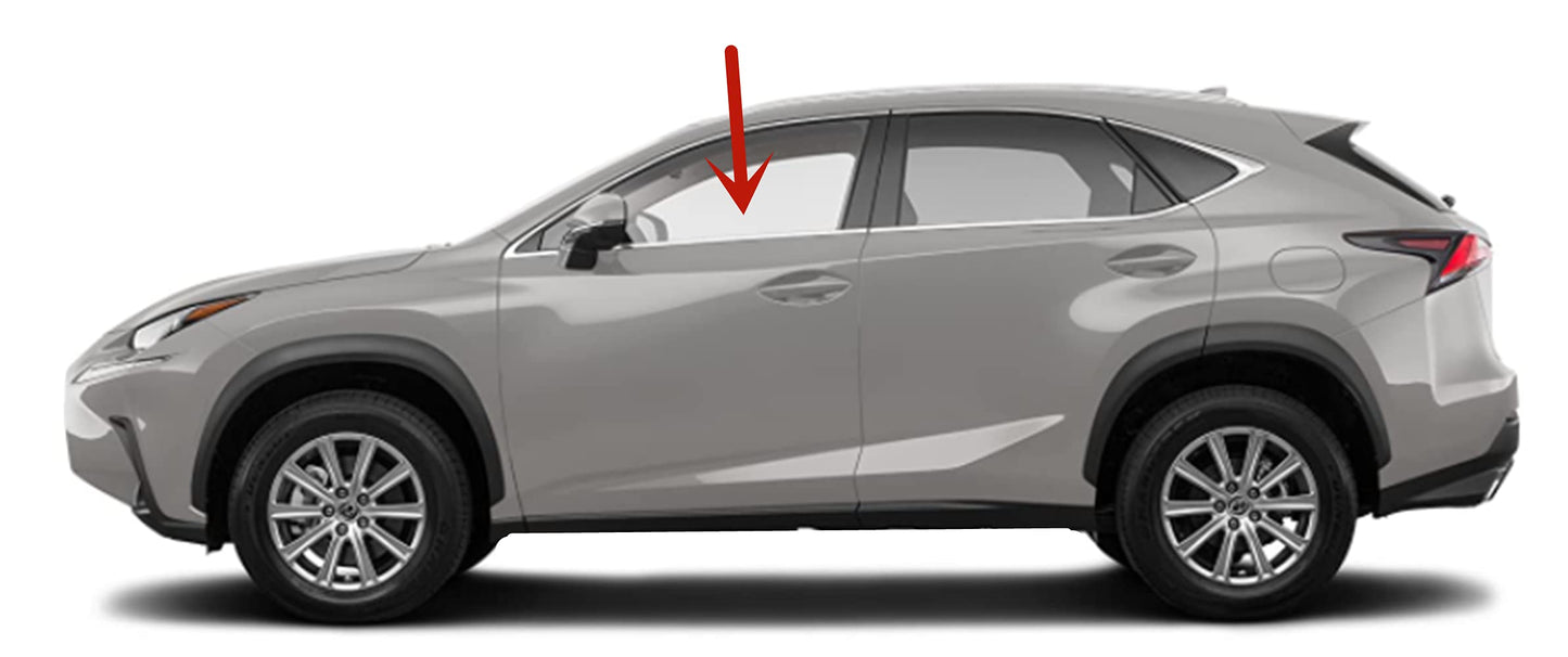Driver Left Side Front Door Window Door Glass Compatible with Lexus NX200t 2015-2017 / NX300h 2015-2021 / NX300 2018-2021 Models