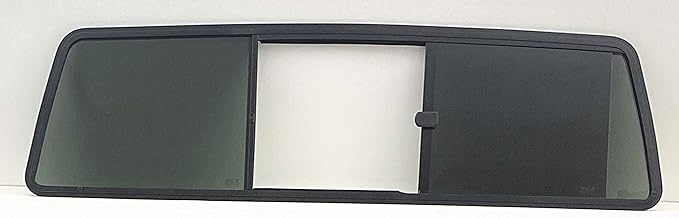 Rear Sliding Window Glass 3 Panel Back Slider (Gasket Not Included) Compatible with Ford F-Series Pickup Super Duty F100 F150 F250 F250HD F350 F600 F700 F800 1973-1996 Models