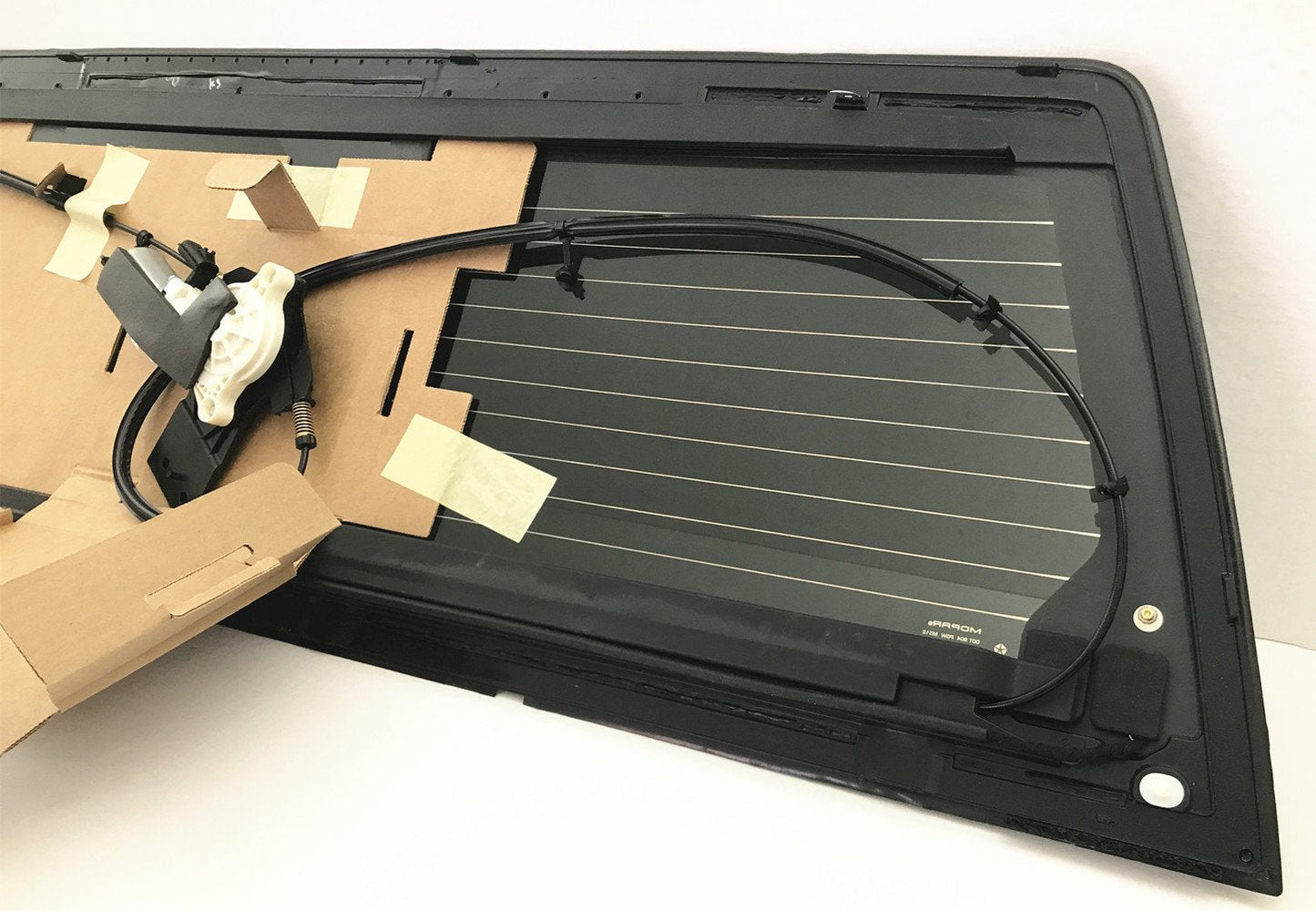 OE W/Motor Heated Sliding Back Window Glass Back Power Slider Compatible with Ram Pickup 2013-2018 1500 / 2019-2024 1500Classic / 2013-2025 2500 3500 4500 5500 Models