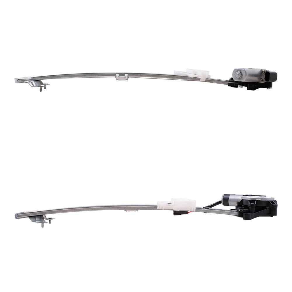 Front and Rear Driver Side Power Window Regulators with Motor-6 Pin Connector Compatible with 2017-2020 CR-V & 2020 CR-V Hybrid