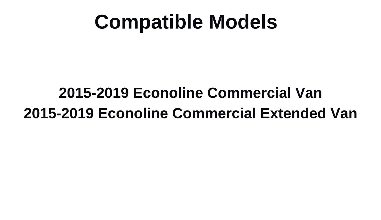 Driver Left Side Front Door Glass Compatible with Ford Econoline Van 2015-2019 Models