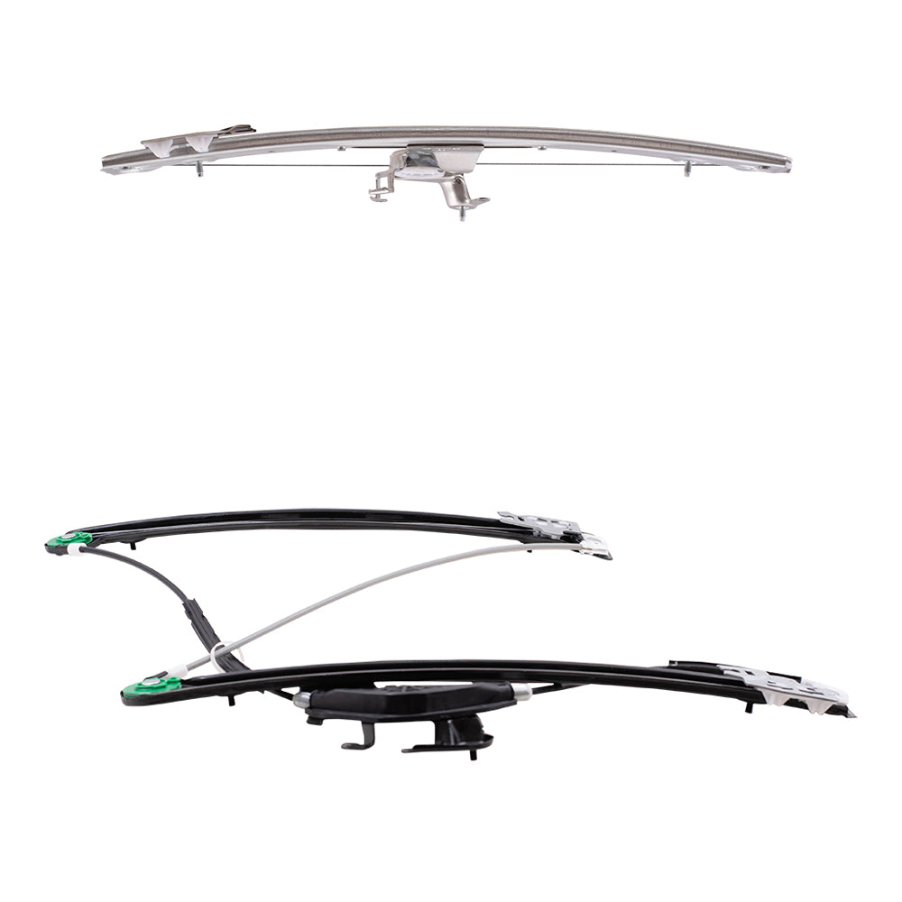 4 Pc Set of Power Window Regulators W/O Motor for 1999-2005 3-Series Sedan/Wagon