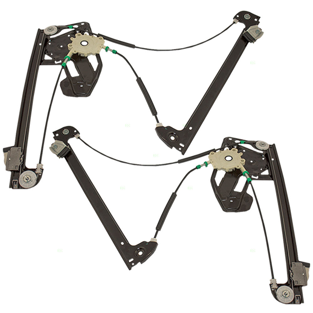 Driver and Passenger Front Power Window Lift Regulators Compatible with 1995-2001 7 Series 51338125201 51338125202