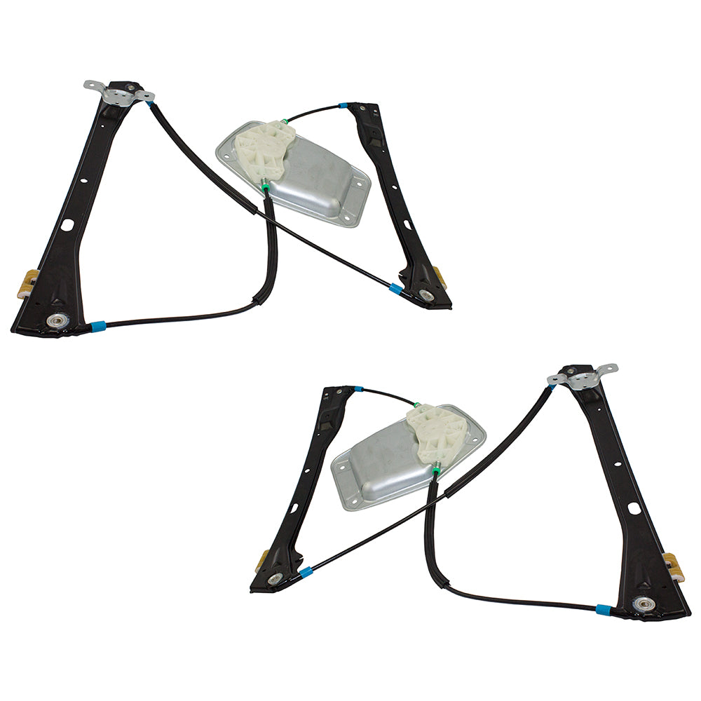 Front Driver and Passenger Side Power Window Regulators without Motor Comaptible with 2005 A4 2006-2010 A5 Sedan Generation 5 09-10 A5 Sportwagen 11-14 A6 Sportwagen 09-14 Golf Wagon