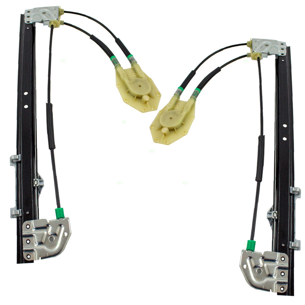 Driver and Passenger Rear Power Window Lift Regulators Compatible with 1997-1999 5 Series 51358159835 51358159836