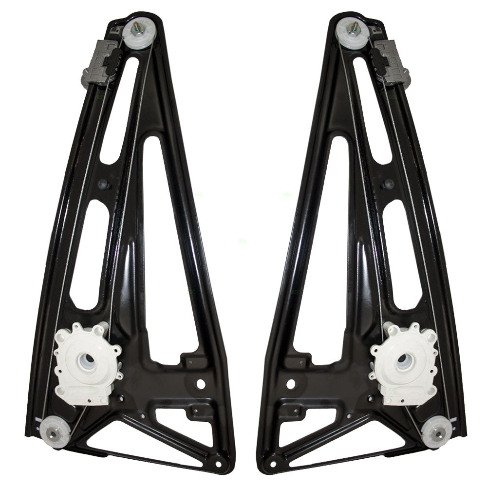 Driver and Passenger Rear Power Window Lift Regulators Compatible with 1997-2001 7 Series 51358125203 51 358125204