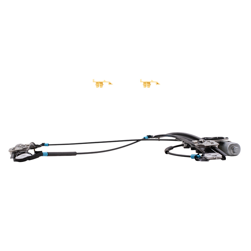 Passengers Front Power Window Lift Regulator with Motor and Clips Compatible with 2000-2006 X5 51338254781 51338254912