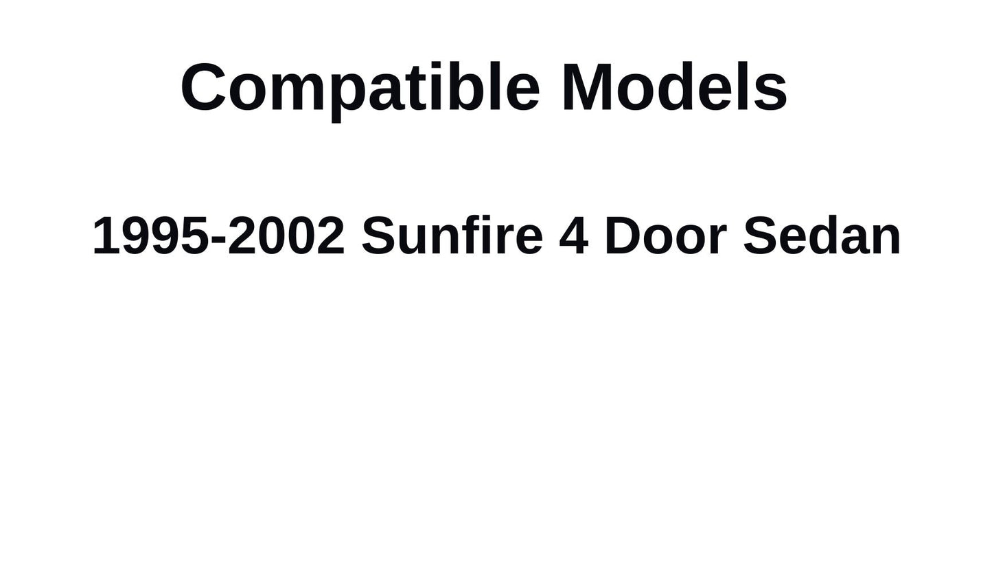 Passenger Right Side Front Door Window Door Glass Compatible with Pontiac Sunfire 4 Door Sedan 1995-2002 Models