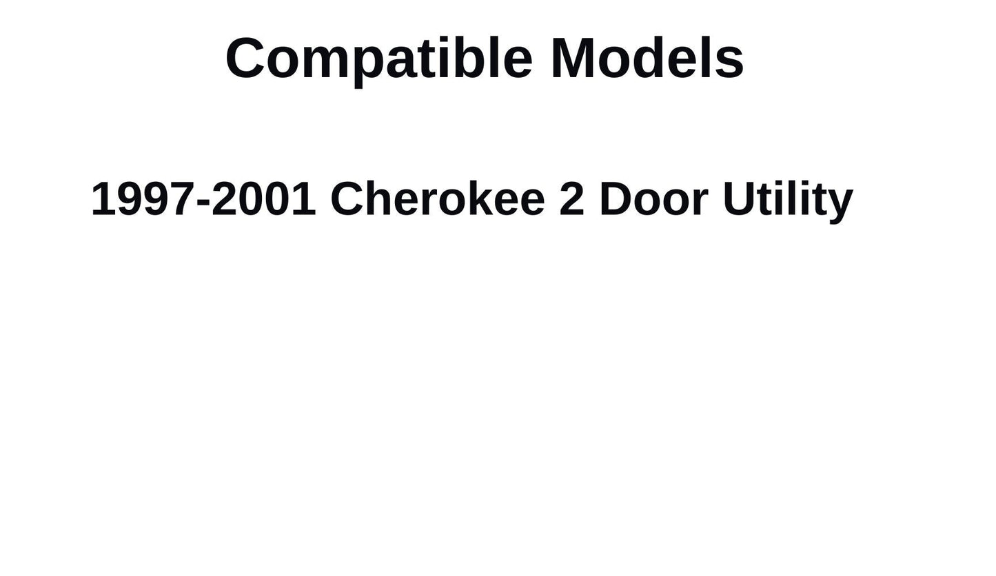 W/O Vent Style Passenger Right Side Front Door Window Door Glass Compatible with Jeep Cherokee 4 Door Utility 1997-2001 Models