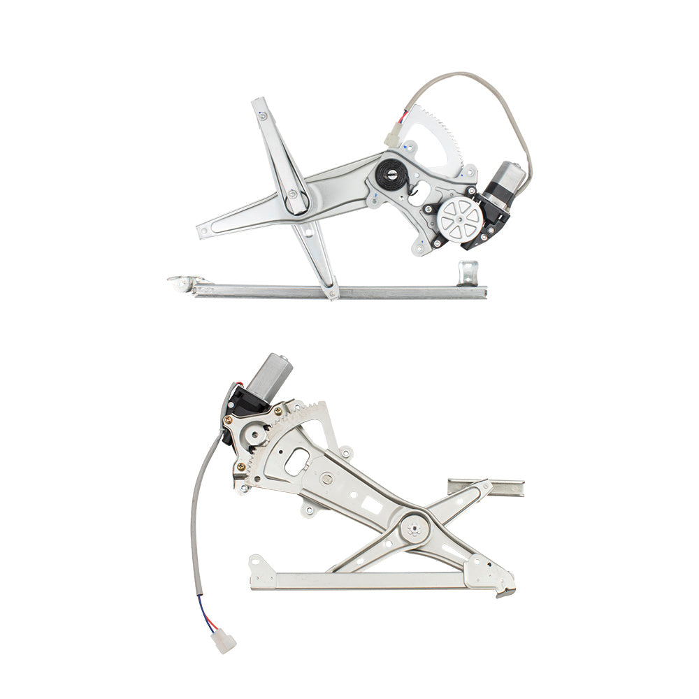 Brock Replacement 4 Pc Front & Rear Set Power Window Regulators & Motors Assemblies Compatible with 05-09 Legacy Outback 61222AG01A 61222AG00A 62222AG01A 62222AG00A