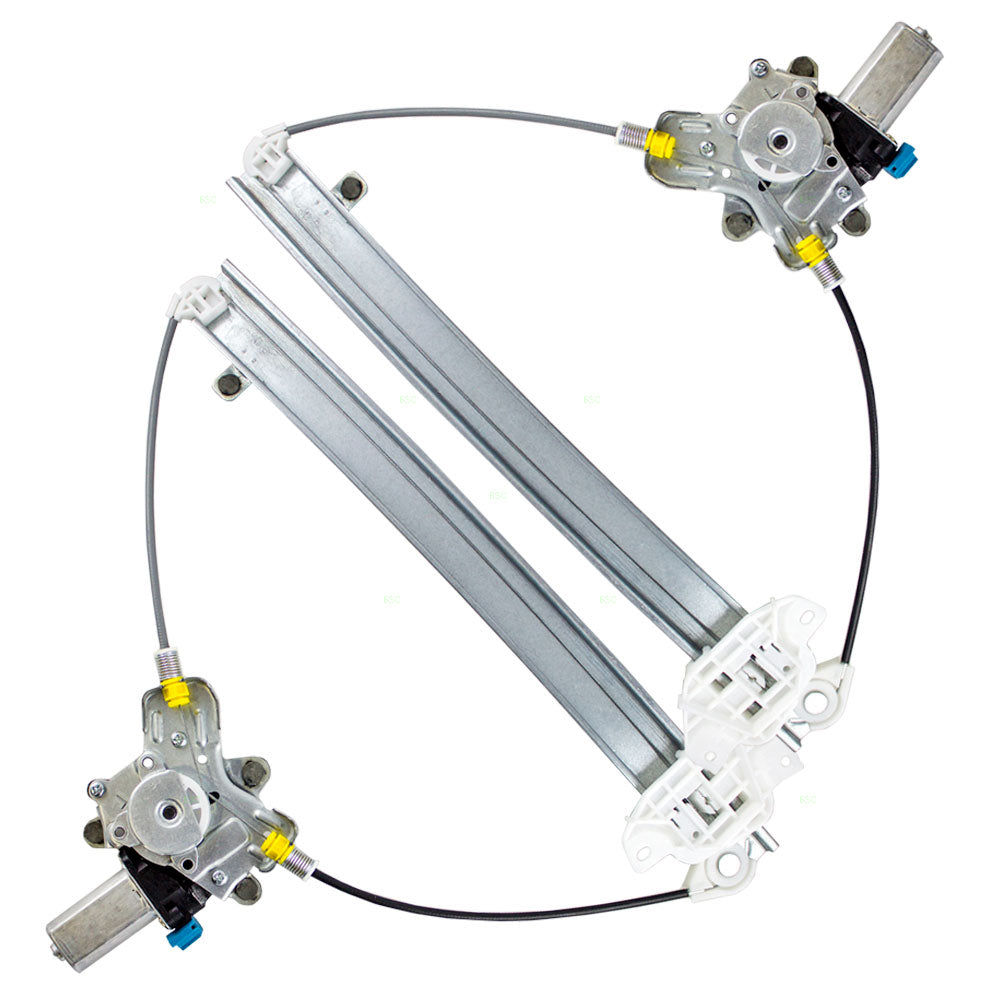 Driver and Passenger Front Power Window Lift Regulators & Motors Assemblies Compatible with 96-00 Elantra 8240329012 8240429012