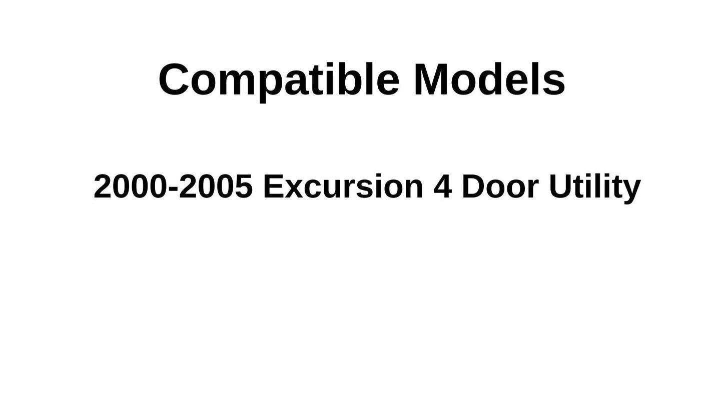 Heated Back Window Back Tailgate Glass Compatible With Ford Excursion 2000-2005 Models