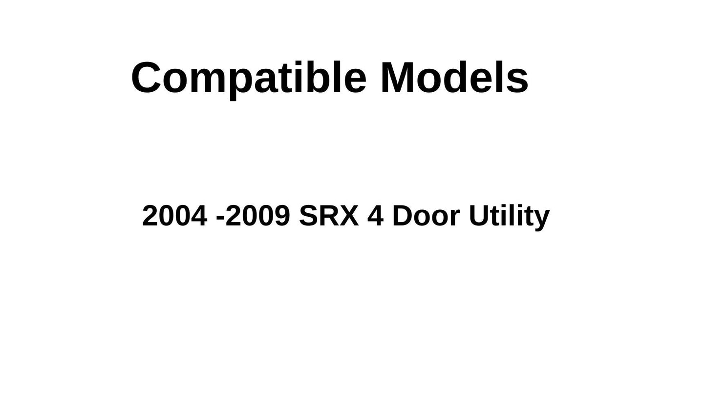 Heated Back Tailgate Window Back Glass Compatible with Cadillac SRX 2004-2009 Models