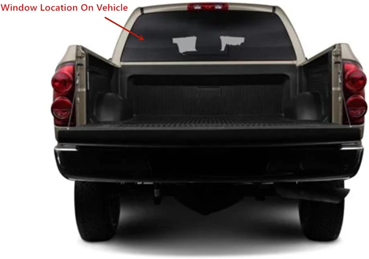 Stationary Heated Back Window Back Glass Compatible with Dodge Ram Pickup 1500 2002-2008 / 2500 3500 2003-2009 / 3500 Cab&Chs 2010 / 4500 5500 2008-2010 Models