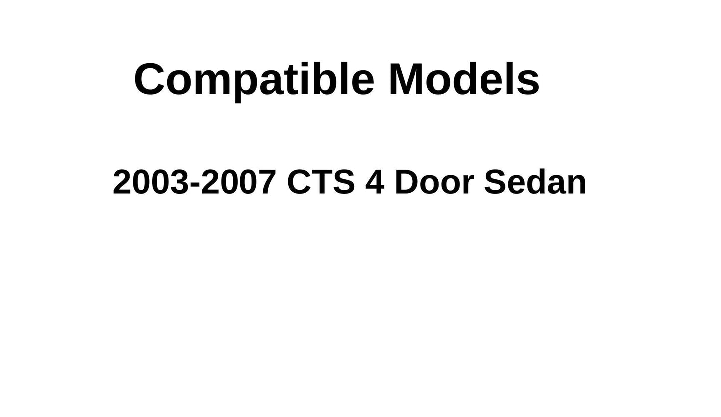 Driver Left Side Front Door Window Door Glass Compatible with Cadillac CTS 2003-2007 Models
