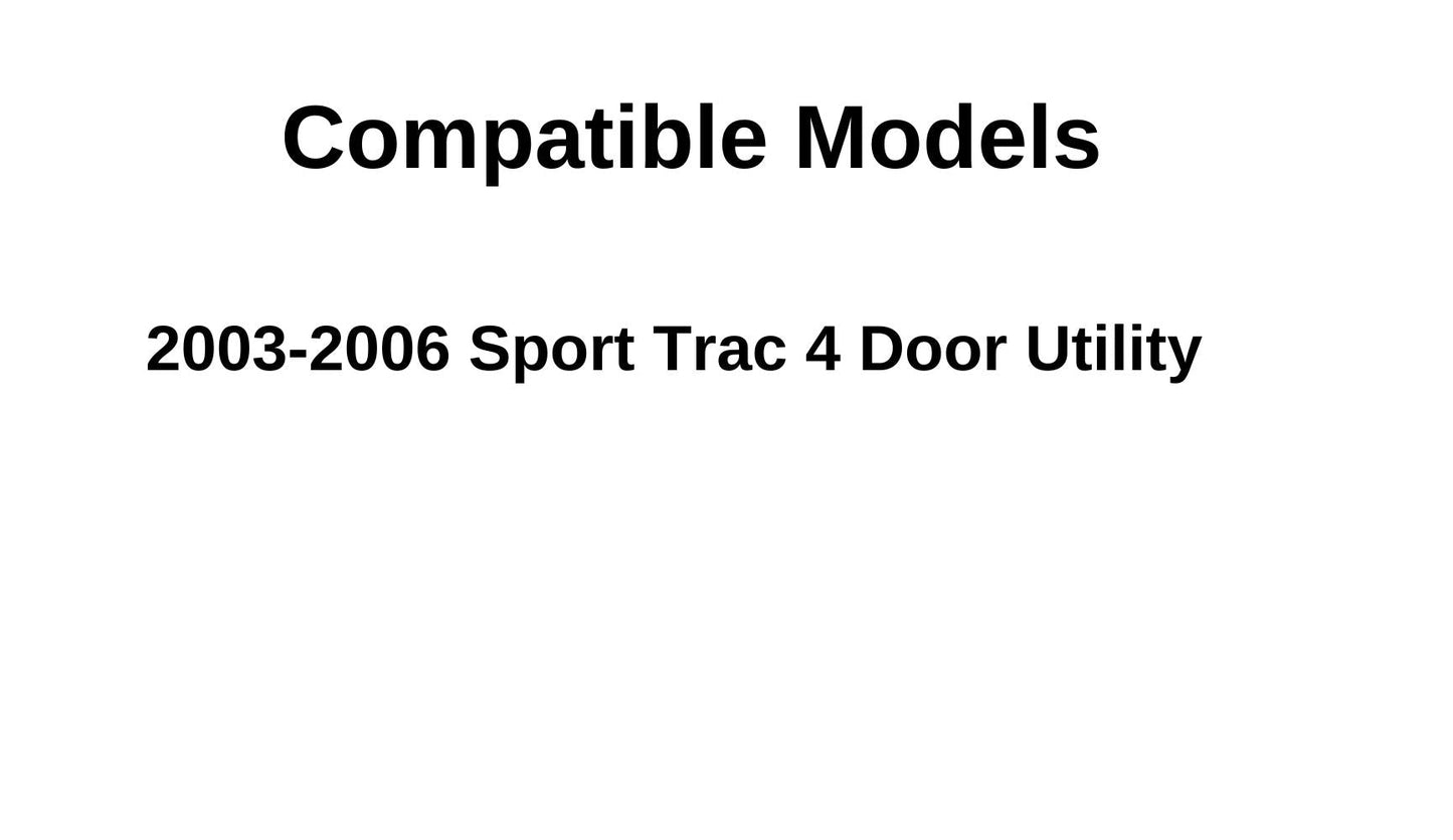 Driver Left Side Front Door Window Door Glass Compatible with Ford Explorer Sport Trac 2003-2006 Models