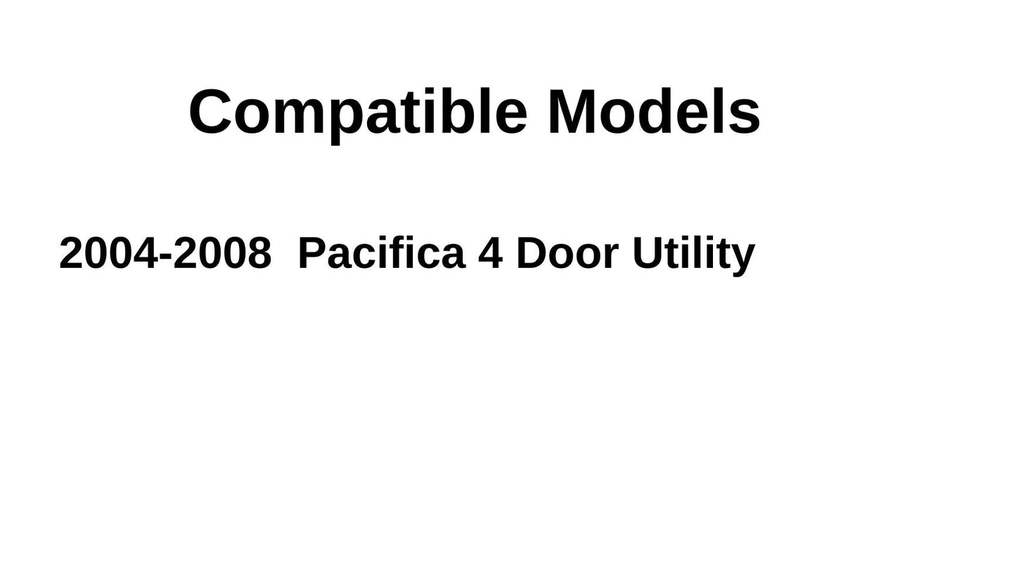 Passenger Right Side Front Door Window Door Glass Compatible with Chrysler Pacifica 2004-2008 Models