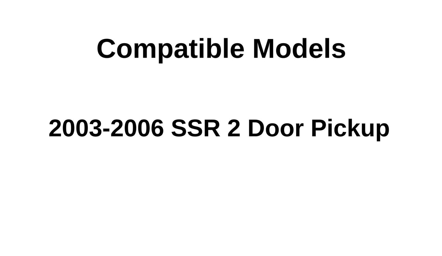 Driver Left Side Door Window Door Glass Compatible with Chevrolet SSR 2003-2006 Models