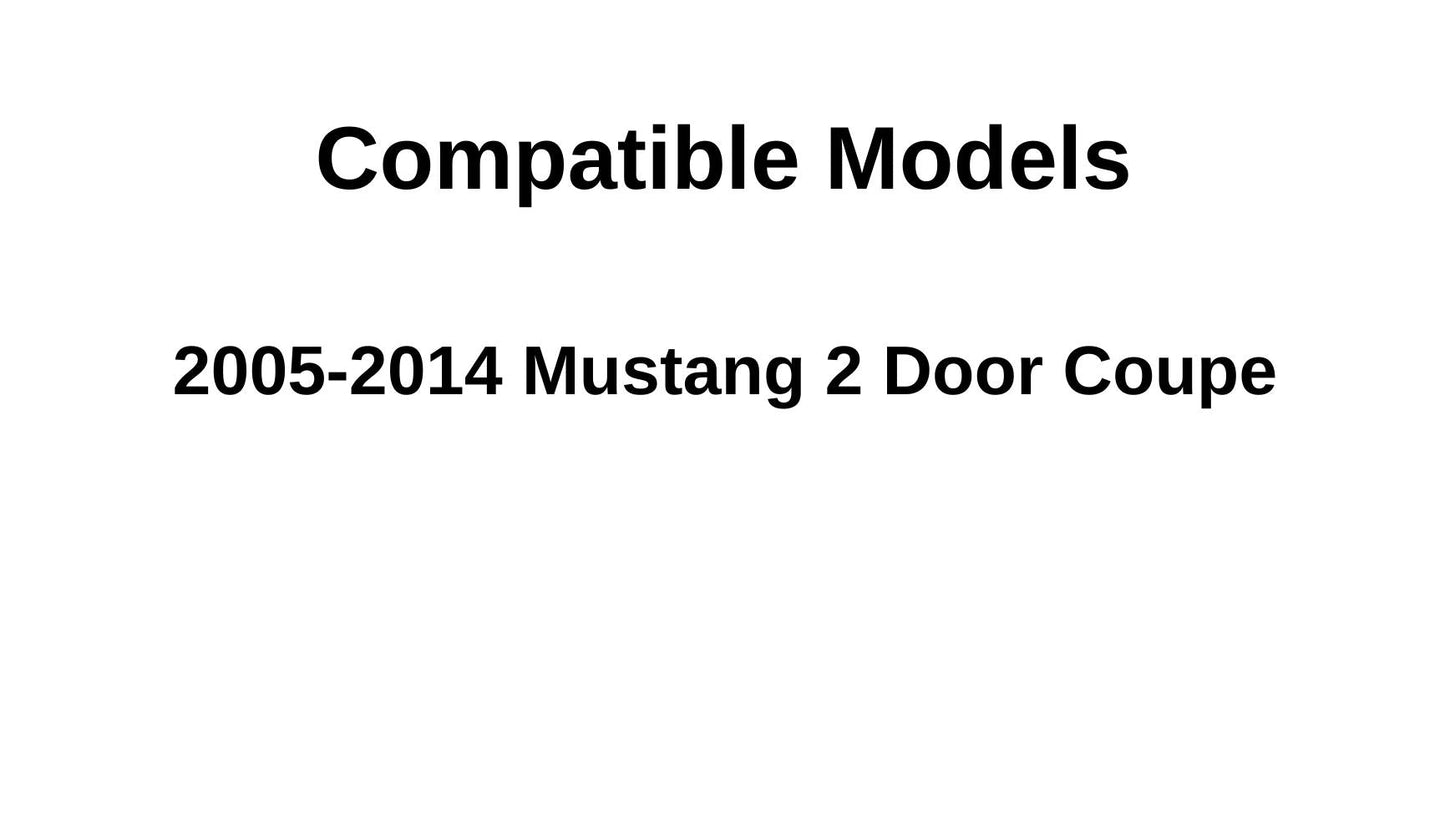 Passenger Right Side Door Window Door Glass Compatible with Ford Mustang 2 Door Coupe 2005-2014 Models