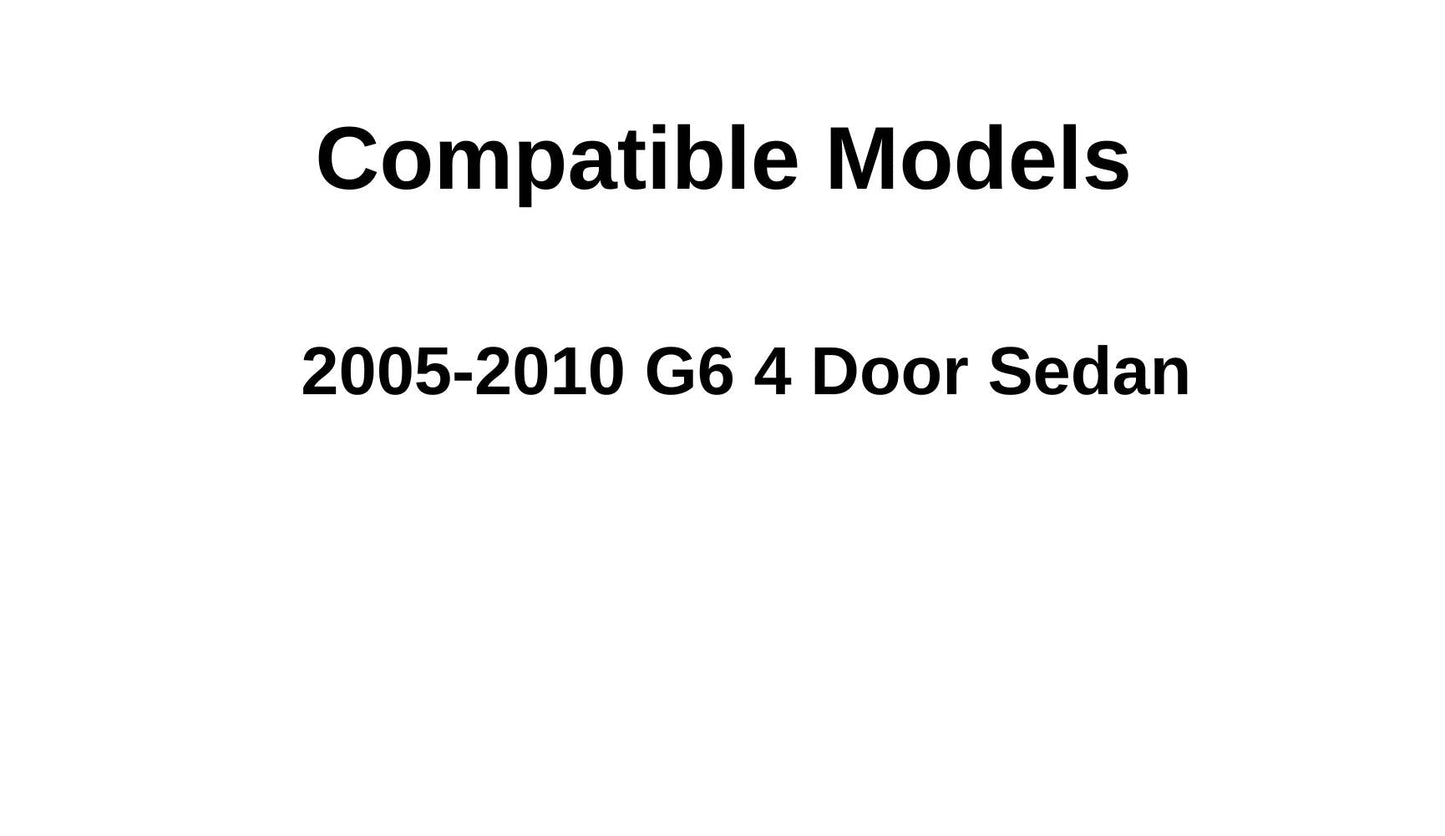 Passenger Right Side Front Door Window Door Glass Compatible with Pontiac G6 4 Door Sedan 2005-2010 Models