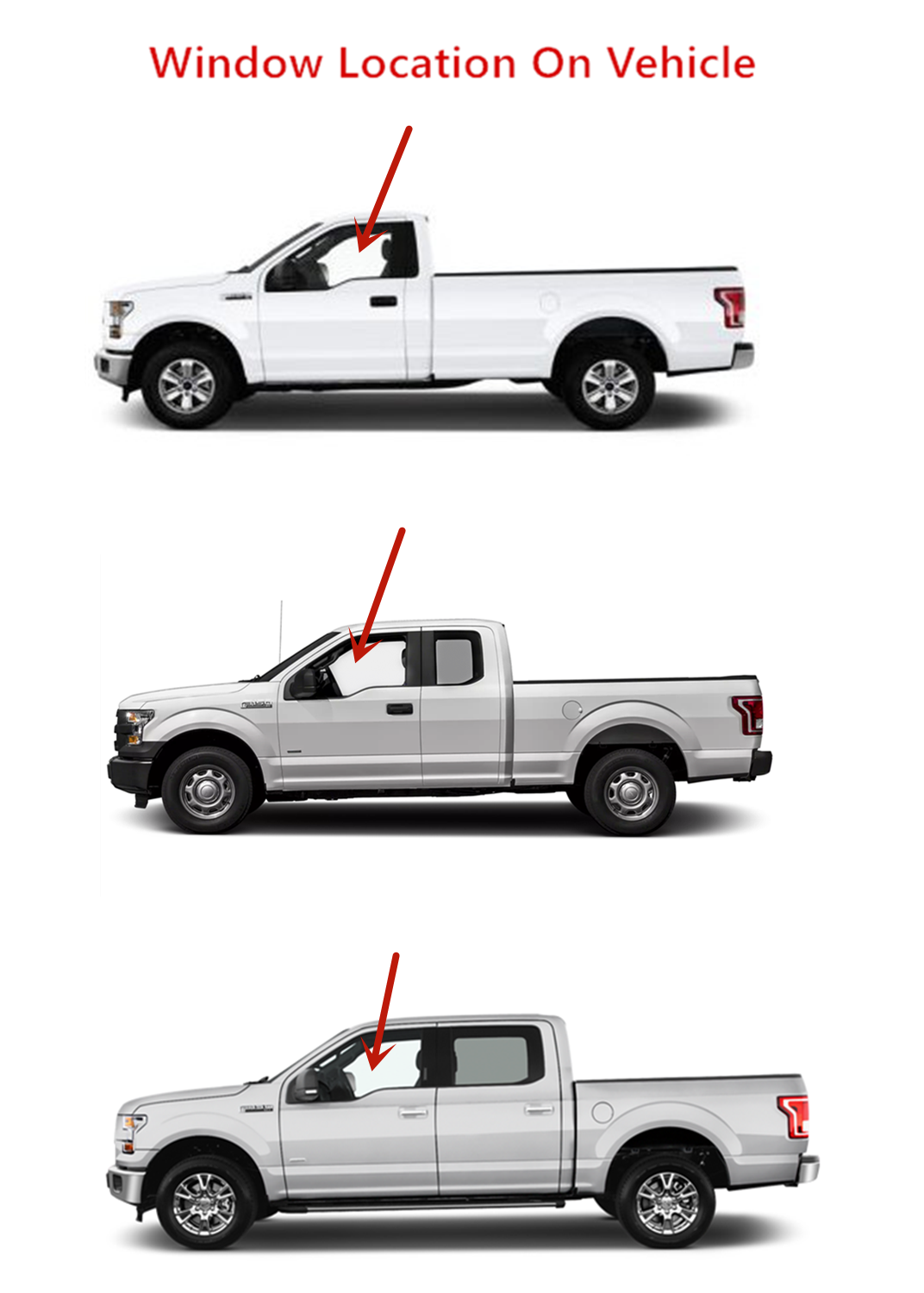 Driver Left Side Front Door Window Door Glass Compatible with Ford F250 F350 F450 F550 F650 F750 2013-2016 Models