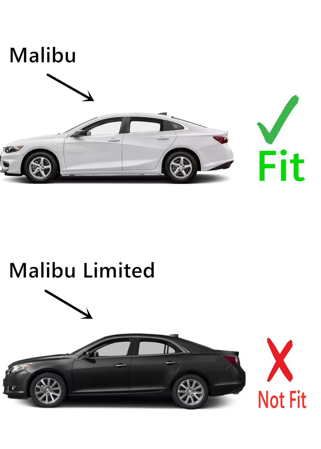 3.9mm Thickness Driver Left Side Rear Door Window Door Glass Compatible with Chevrolet Malibu 2016-2022 Models