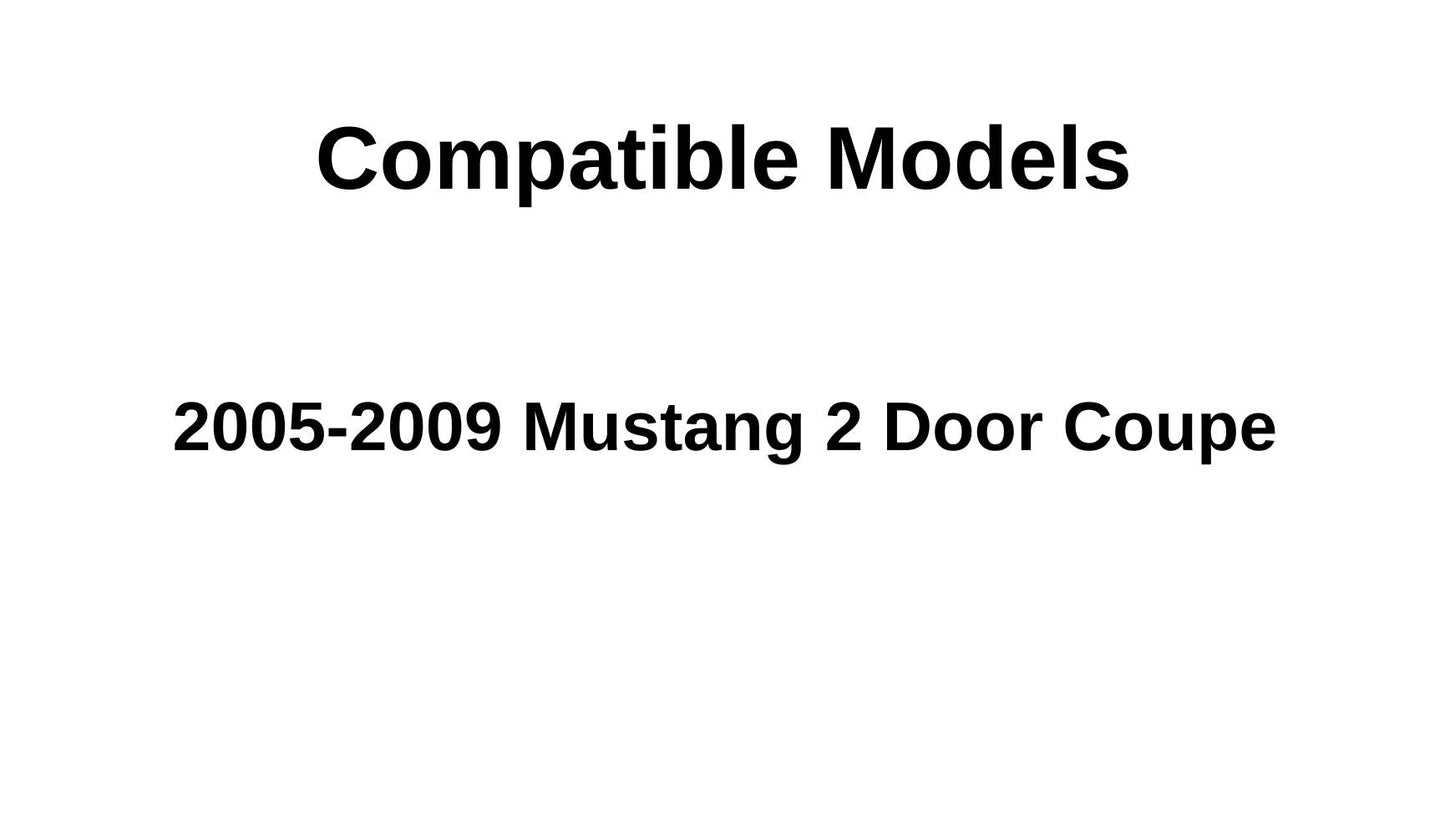 Factory Privacy Tinted Passenger Right Side Quarter Window Quarter Glass Compatible with Ford Mustang 2-Door Coupe 2005-2009 Models