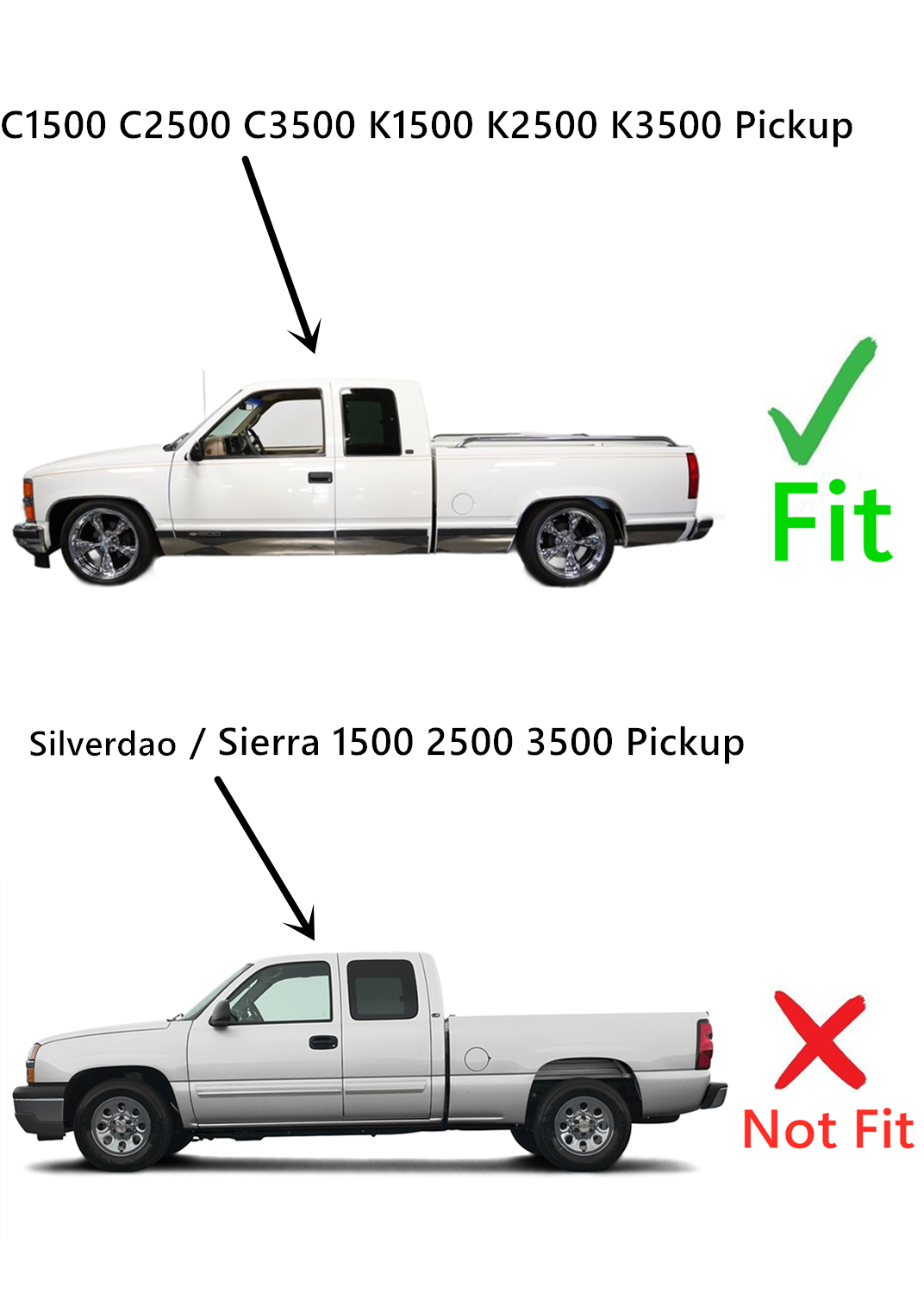 Movable Style Driver Left Side Quarter Window Glass With Frame & Latch Compatible with Chevrolet/GMC Pickup C1500 K1500 1988-1999 / C2500 K2500 C3500 K3500 1988-2000 2 Dr Extended Cab Models