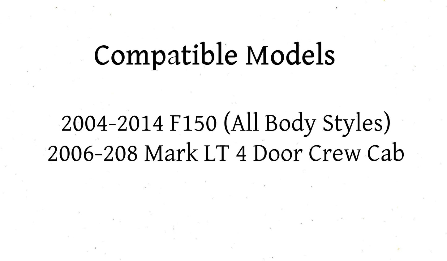 Power Back Slider Window Back Glass Compatible with Ford F150 2004-2014/Lincoln Mark LT 2006-2008 Models