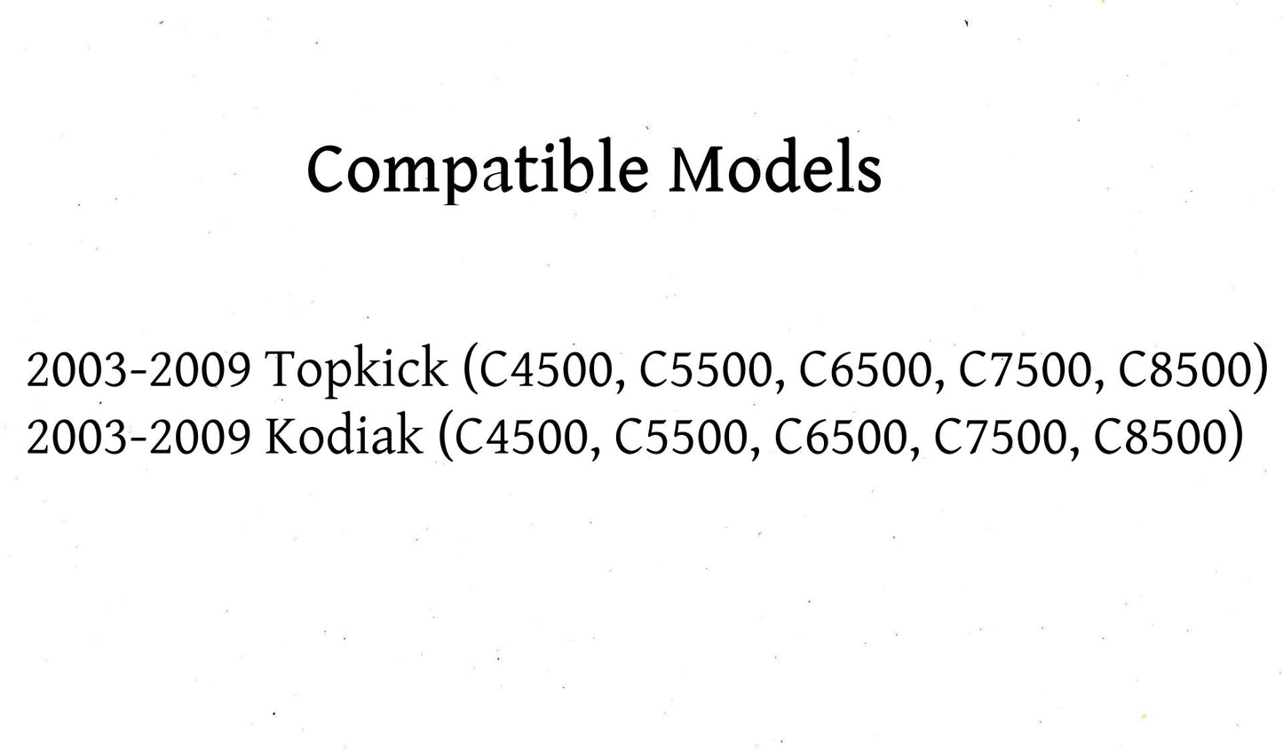 Stationary Back Window Back Glass Compatible with GMC Topkick/Chevrolet Kodiak C4500 C5500 C6500 C7500 C8500 2003-2009 Models