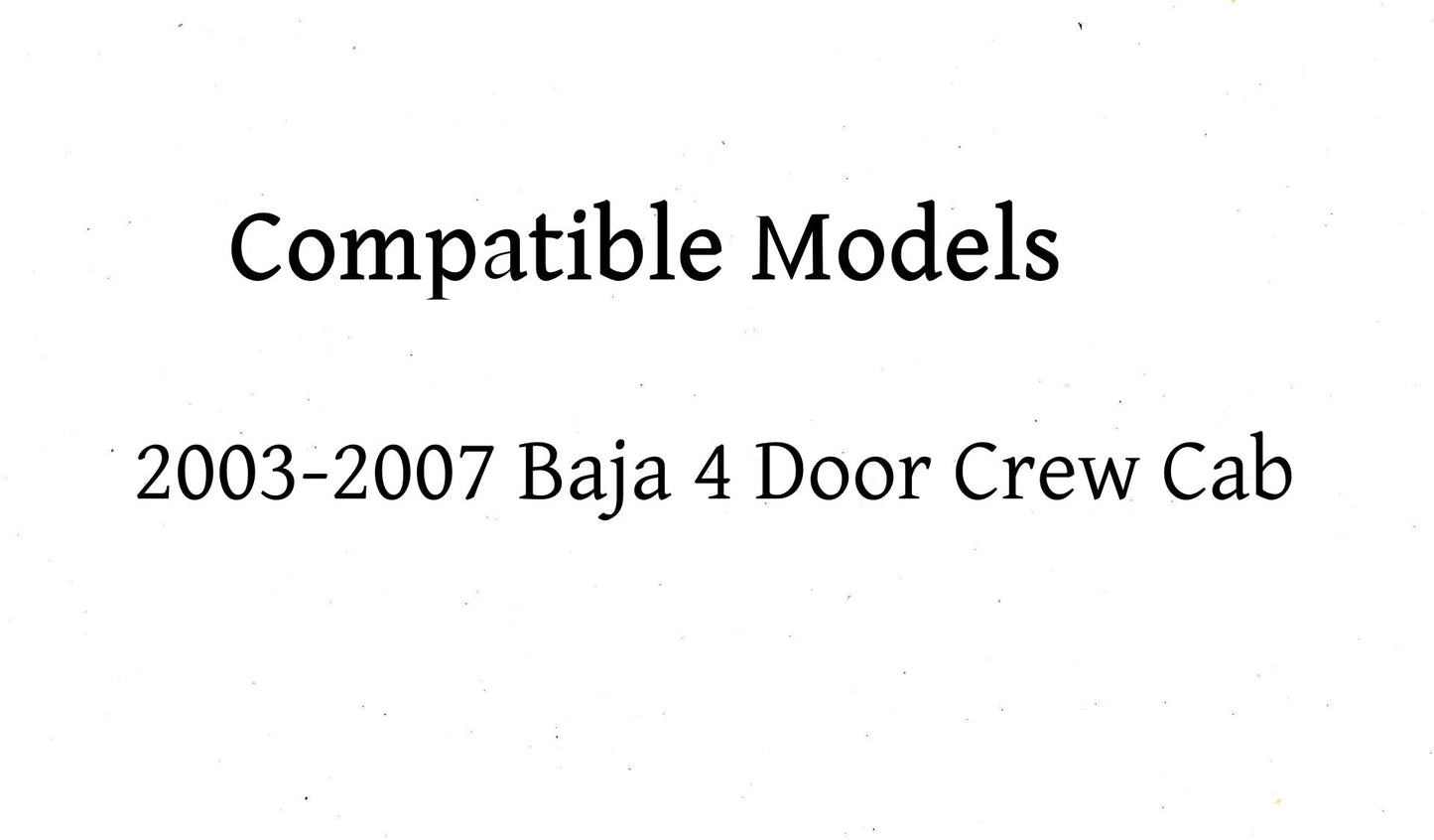 Passenger Right Side Front Door Window Door Glass Compatible with Subaru Baja 4 Door Crew Cab 2003-2007 Models