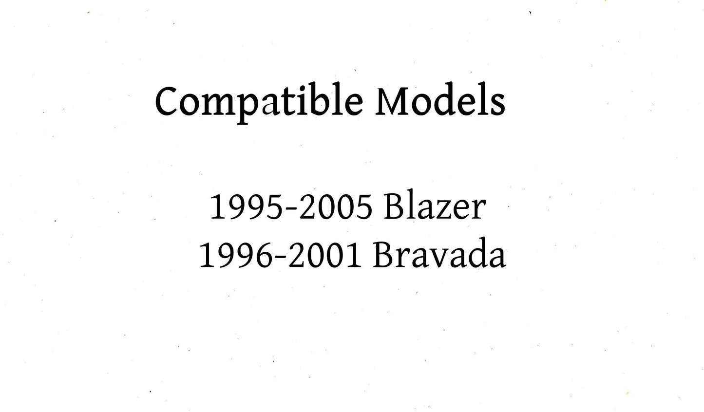 Driver Left Side Rear Vent Window Vent lass Compatible with Chevrolet Blazer 1995-2005 4 Door Models/Oldsmobile Bravada 1996-2001 4 Door Models