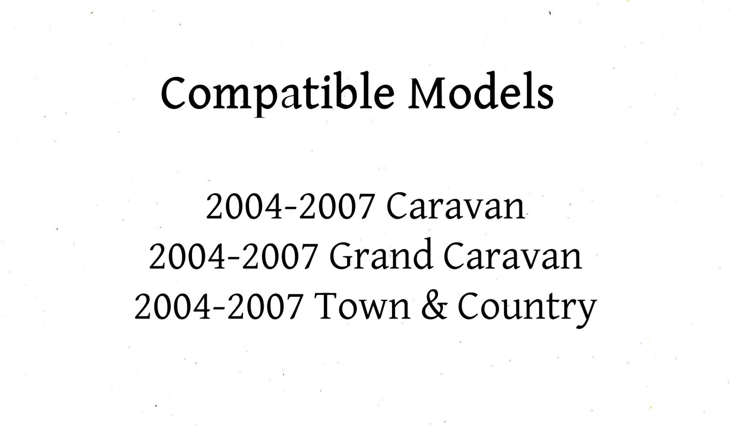 Passenger Right Side Front Door Window Door Glass Compatible with Dodge Caravan/Grand Caravan/Chrysler Town & Country 2004-2007 Models