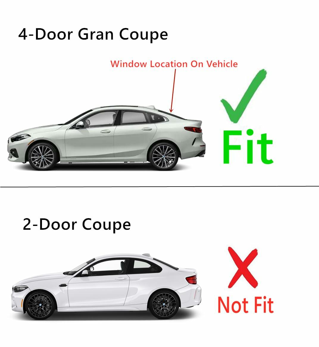 Heated Rear Back Window Back Glass Compatible with BMW 220i 228i 4-Door Gran Coupe 2020-2024 Models