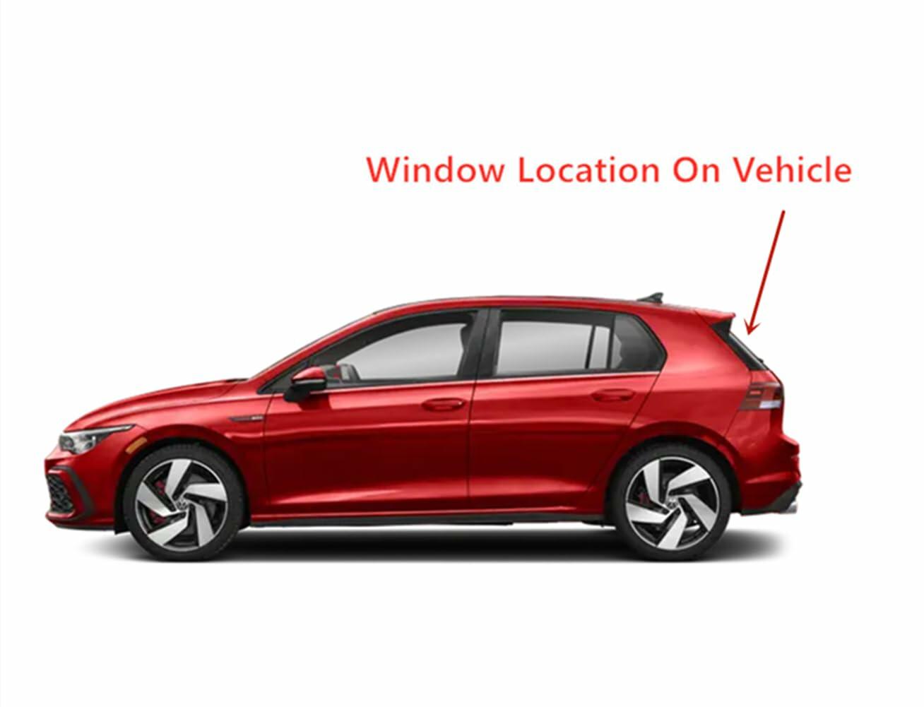 Heated Rear Back Window Back Glass Compatible with Volkswagen Golf R / GTI 2022-2025 Models