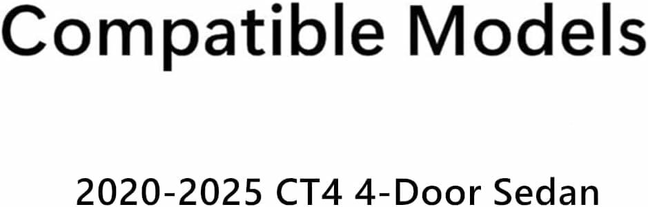 Tempered Driver Left Side Rear Door Window Door Glass Compatible with Cadillac CT4 2020-2025 Models