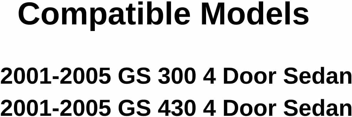 Passenger Right Side Rear Vent Window Vent Glass Compatible with Lexus GS430/ Lexus GS300 2001-2005 Models