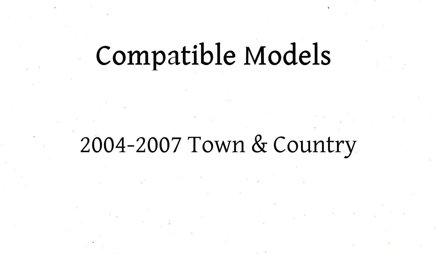 Driver Left Side Front Door Glass Door Window Compatible with Chrysler Town & Country 2004-2007 Models