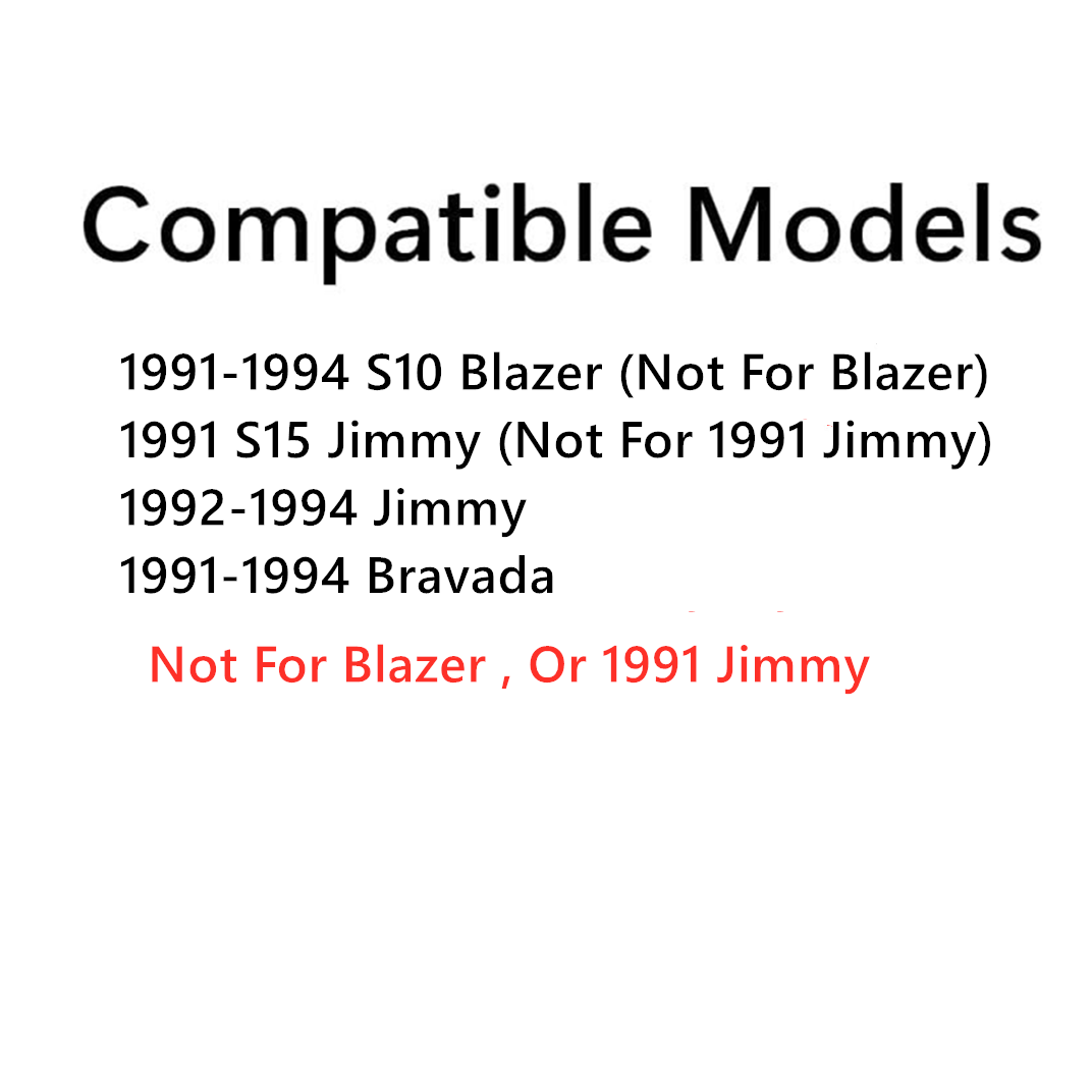 With Wiper Hole Style Heated Back Liftgate Window Back Glass Compatible with Chevrolet S10 Blazer 1991-1994/GMC Jimmy 1992-1994/GMC S15 Jimmy 1991/Oldsmobile Bravada 1991-1994 Models