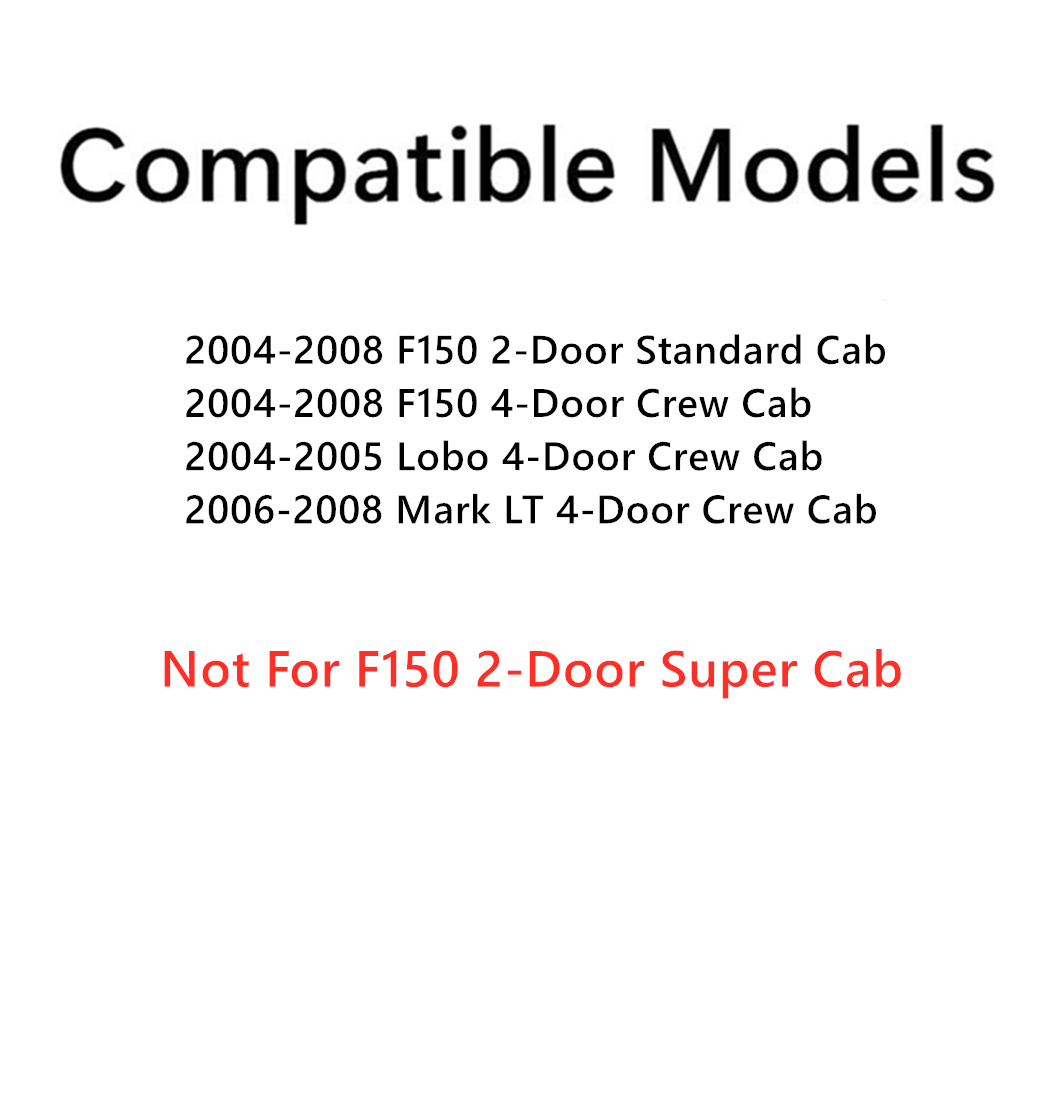 Driver Left Side Front Door Window Door Glass Compatible with Ford F150 2004-2008 2 Door Standard&4 Door Crew Cab Models/Ford Lobo 2004-2005 Models/Lincoln Mark LT 2006-2008 Models