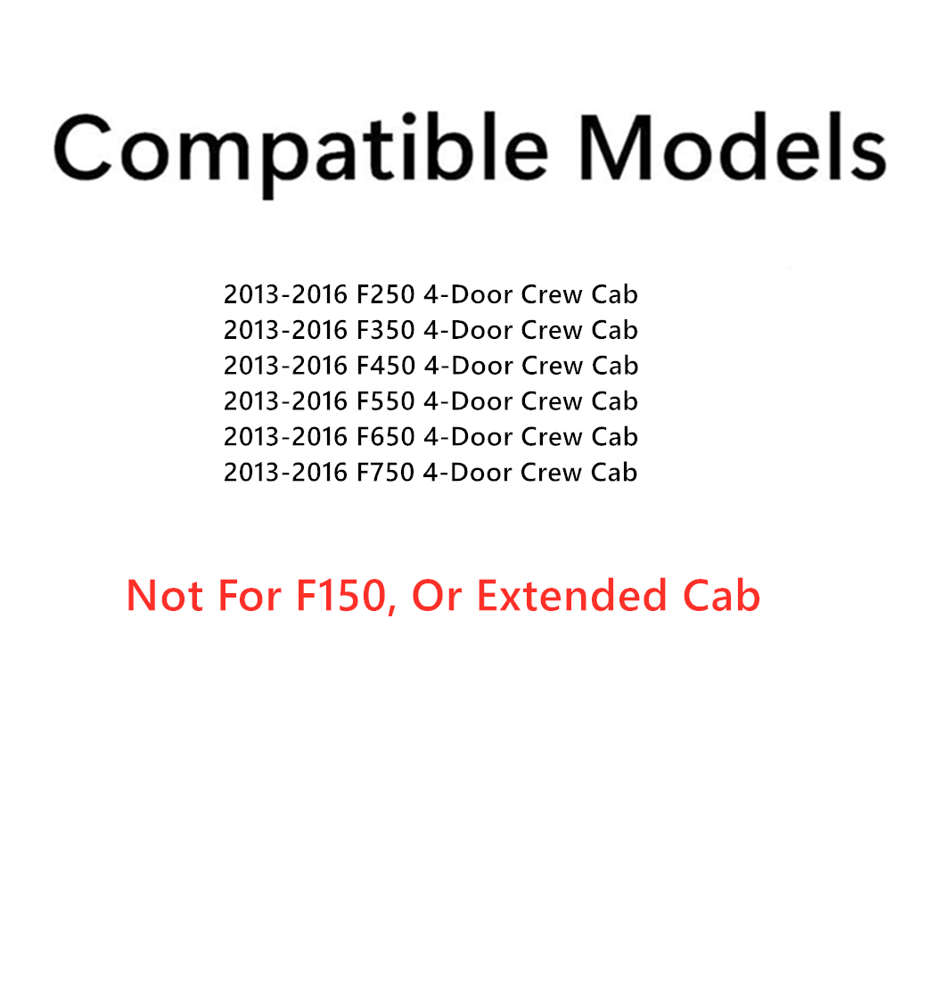 OEM Passenger Right Side Rear Door Window Door Glass Compatible with Ford F250 F350 F450 F550 F650 F750 4 Door Crew Cab 2013-2016 Models