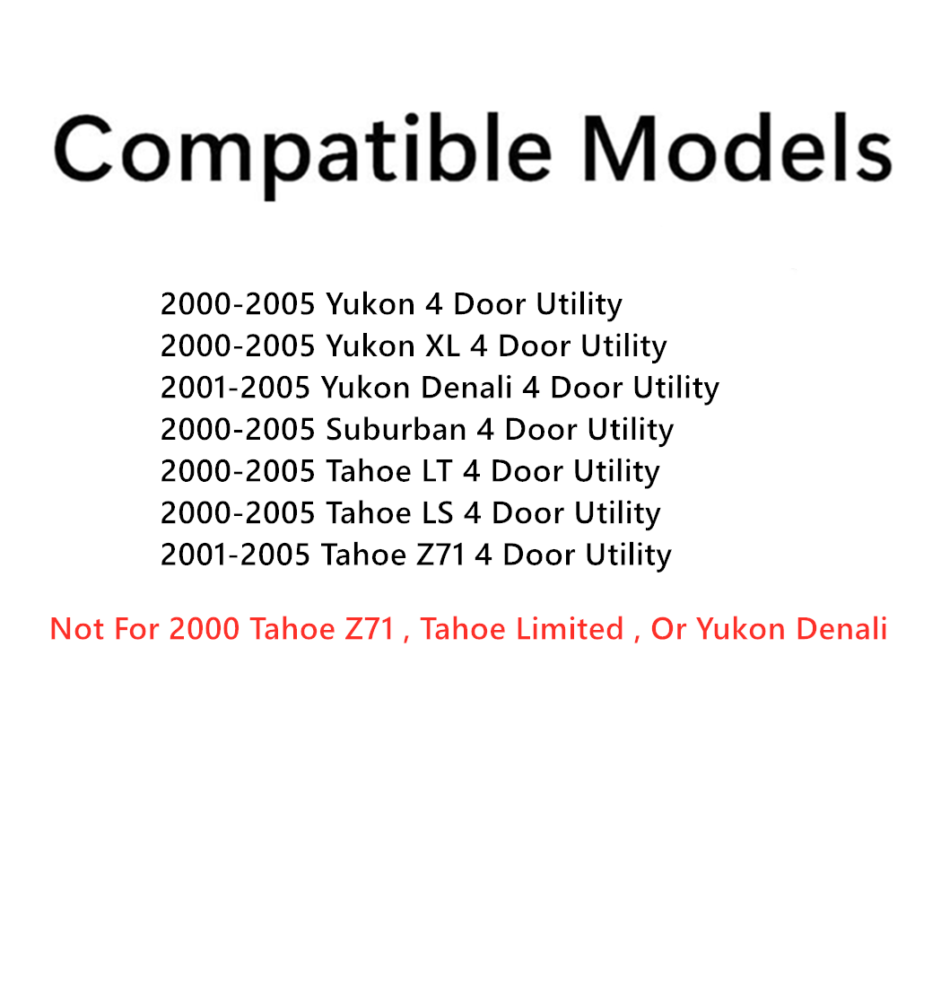 Privacy Heated Back Tailgate Window Back Glass Compatible with Chevrolet Tahoe/Chevrolet Suburban/GMC Yukon/GMC Yukon Denali/GMC Yukon XL 2000-2005